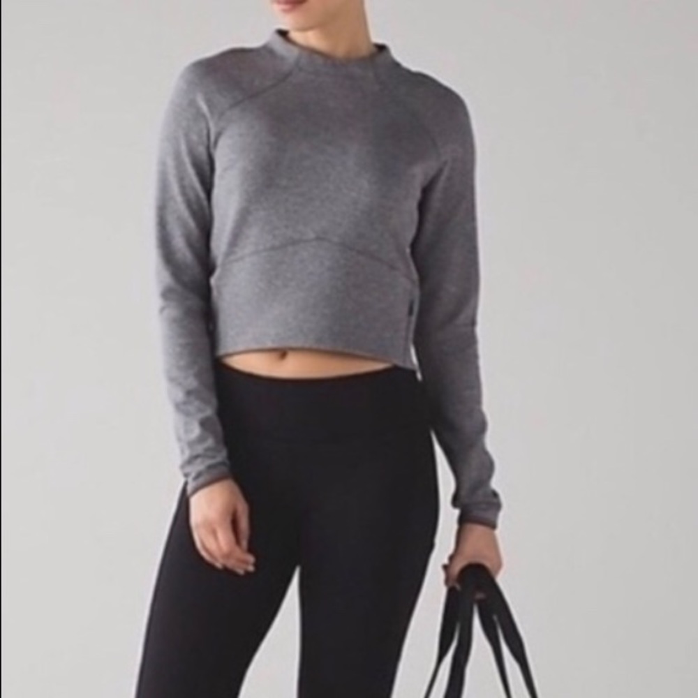 LULULEMON HILL AND VALLEY MOCK NECK SZ4